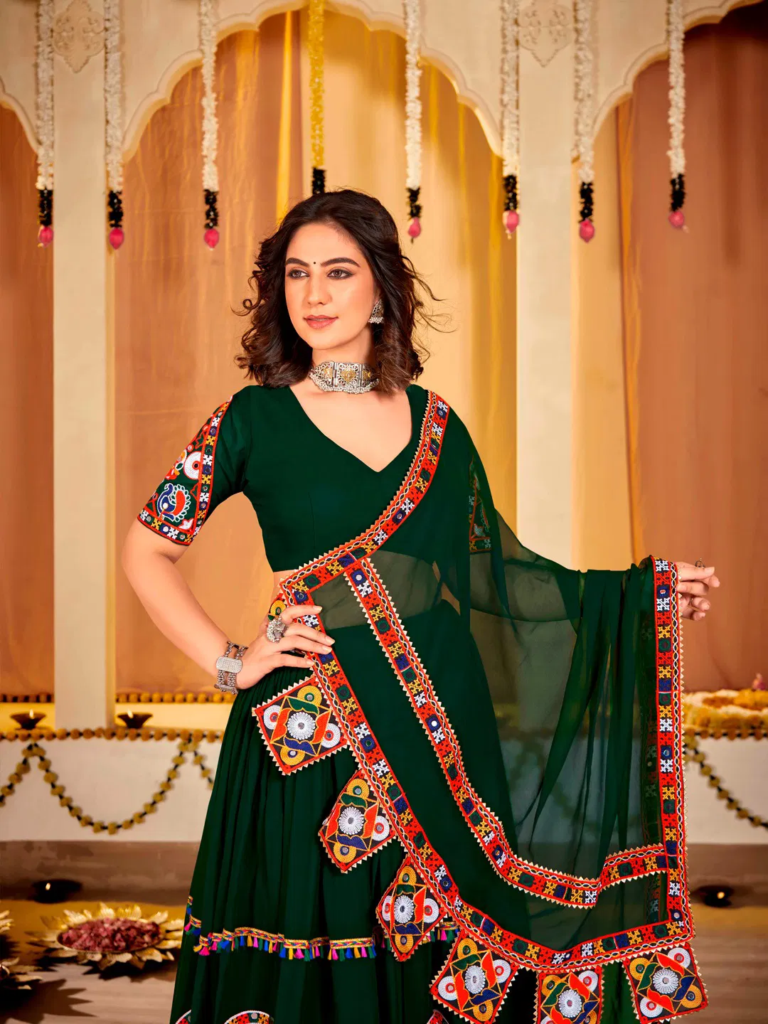 Navratri Special Georgette Lehenga Choli By Nsf  Online Wholesale